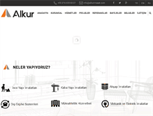 Tablet Screenshot of alkurinsaat.com